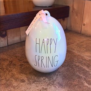 Rae Dunn “Happy Spring” Iridescent Egg